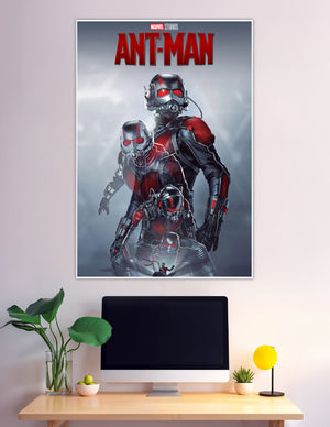 Marvel Studios Ant-Man official movie poster red black suit