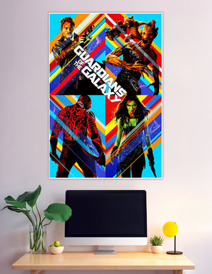 Guardians of the Galaxy Marvel superhero movie poster colorful