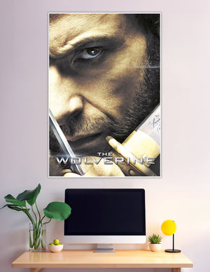 The Wolverine movie poster close-up with samurai sword