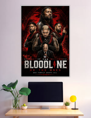 WWE The Bloodline We The Ones poster featuring Roman Reigns