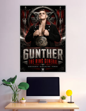 Gunther WWE Ring General Intercontinental Champion poster