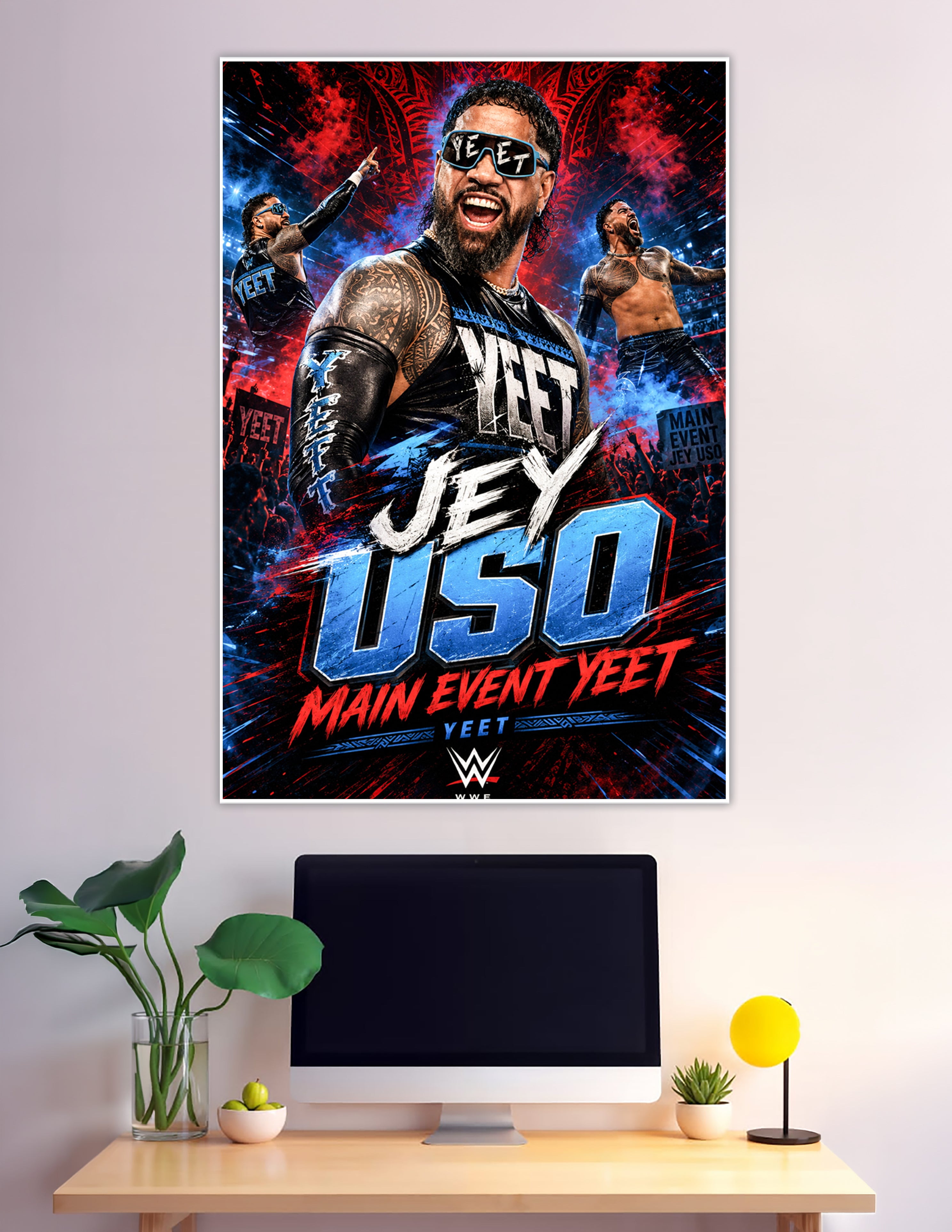 Jey Uso Main Event Yeet official WWE wrestling poster
