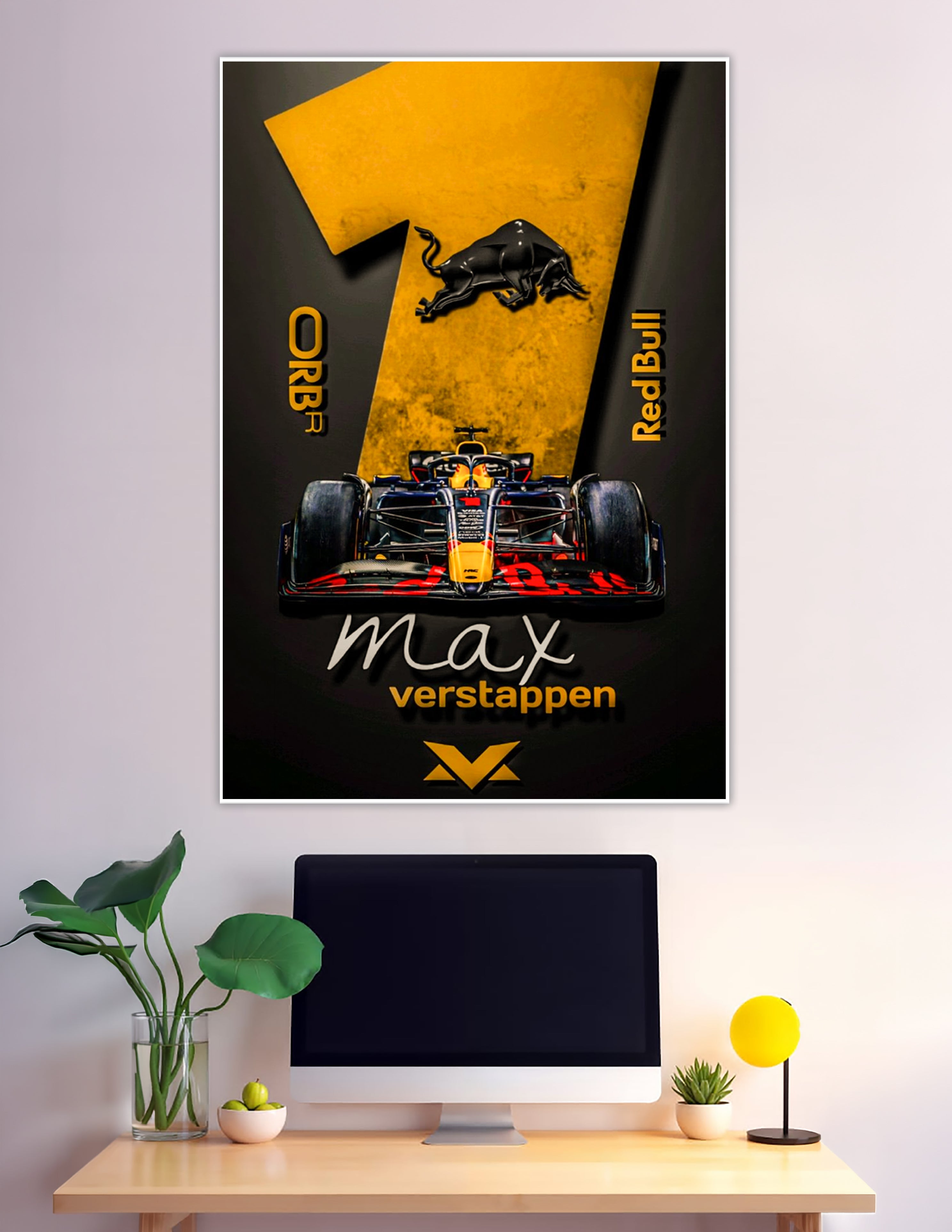 Max Verstappen Red Bull Racing Number 1 F1 poster