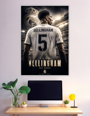 Jude Bellingham Real Madrid number 5 jersey poster